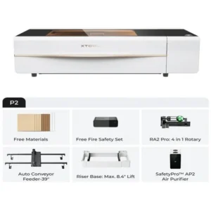 xTool P2S 55W CO2 Laser Cutter and Engraver